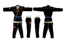Load image into Gallery viewer, Killer Bee Gi Surfer BJJ GI Black Front