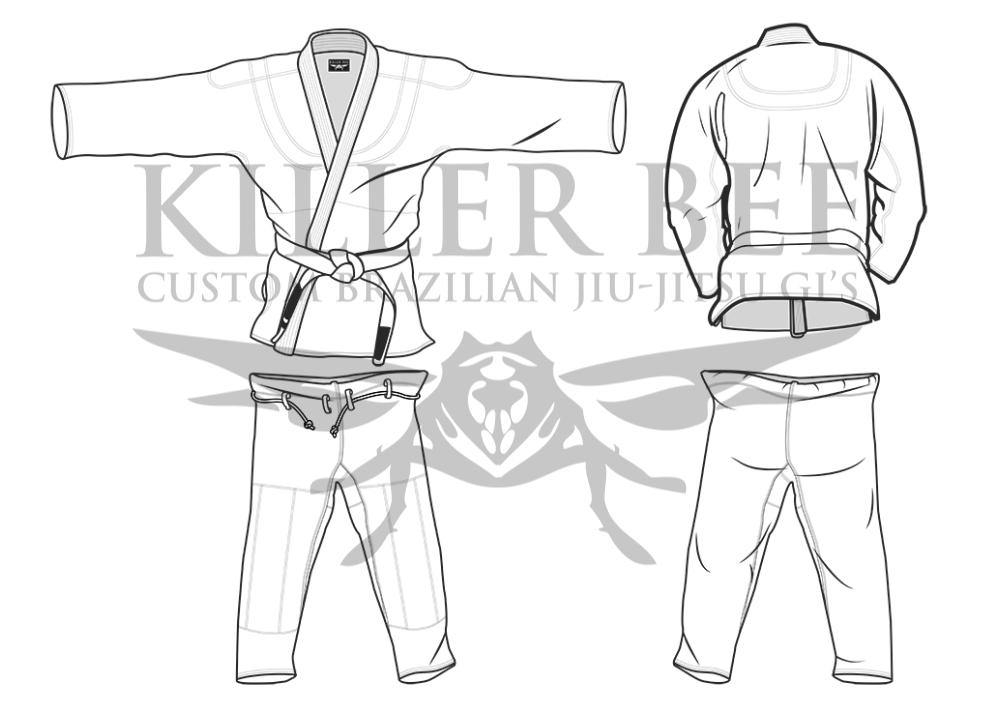 Custom Gi Designs How To Design & Build Your Killer Bee Gi Custom BJJ Gi - STEP 2