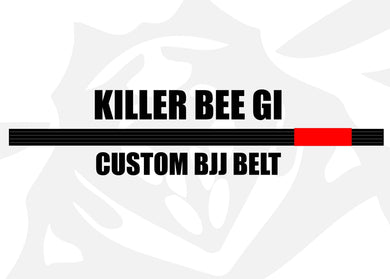 Step 2 of 2: Custom BJJ Belt Builder - Killer Bee Gi