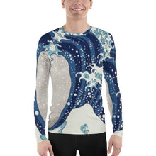 Load image into Gallery viewer, Killer Bee Gi Great Wave Wood Cut BJJ Rash Guard - Killer Bee Gi

