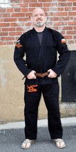 Load image into Gallery viewer, Killer Bee Gi Sufer BJJ GI Black Front
